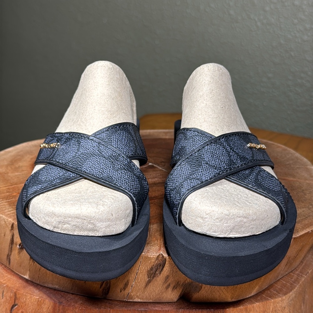 COACH JANINE SIGNATURE SANDALS - Picture 5 of 15